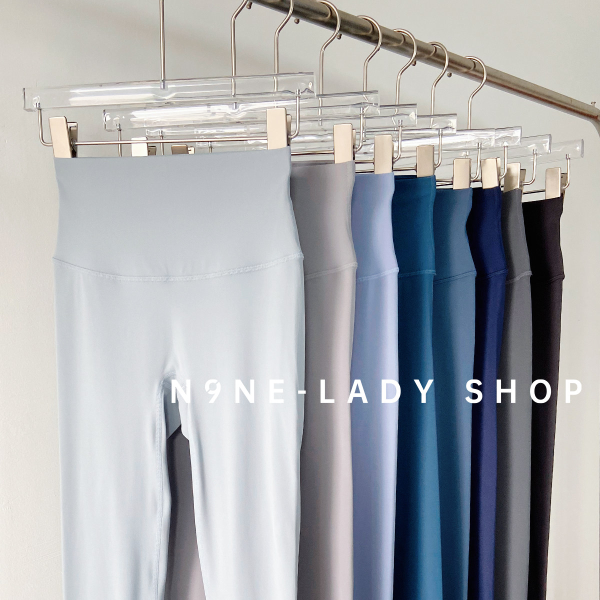 无尴尬线高弹力健身裤女高腰收腹瑜伽紧身运动裤打底长裤秋冬裸感