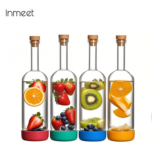 Inmeet玻璃密封泡酒瓶带木塞