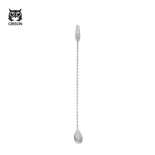 CRISON不锈钢长柄吧勺调酒搅拌