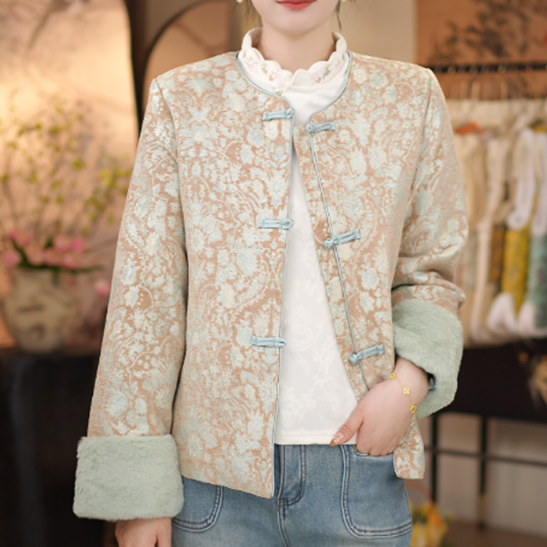 新中式国风棉衣外套女棉袄上衣2025冬季新款加厚保暖百搭显瘦棉服