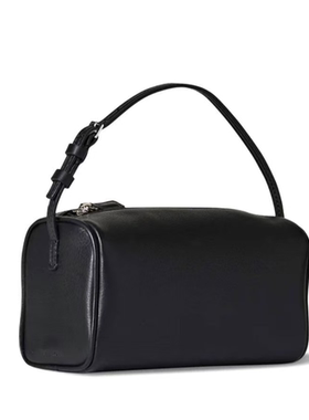 东倪MF 牛皮笔筒枕头笔袋包卡位拉链手提包手拎包智性风  85B7195