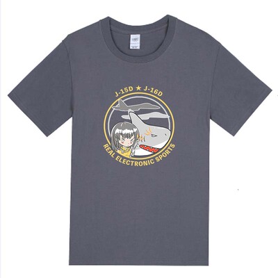 边境计划firefly 歼15歼16电竞之队国潮设计夏季男士t恤短袖纯棉