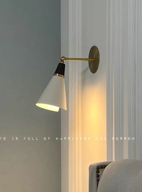 美式复古黄铜壁灯厨房餐厅卧室简约壁灯Athena Caldernne博主同款