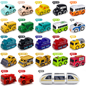 汽车大楼玩具太空轨道小车配件闯关大冒险轨道滑行迷你小汽车玩具