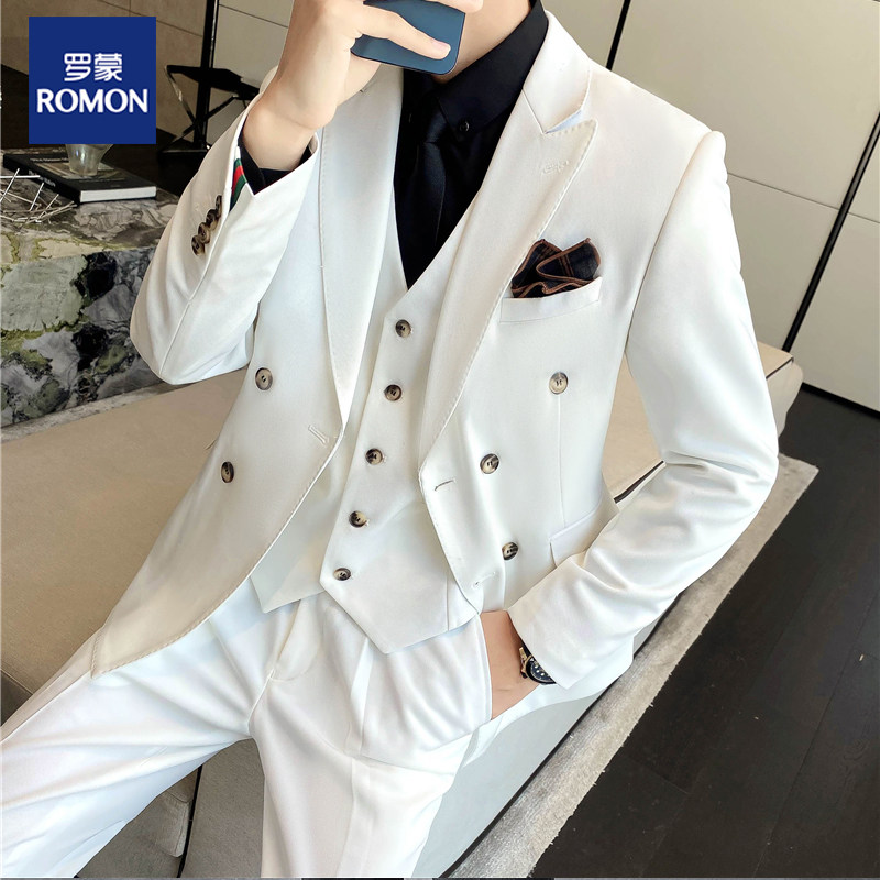 罗蒙西服套装男三件套商务职业正装韩版修身西装结婚伴郎宴会礼服使用感如何?