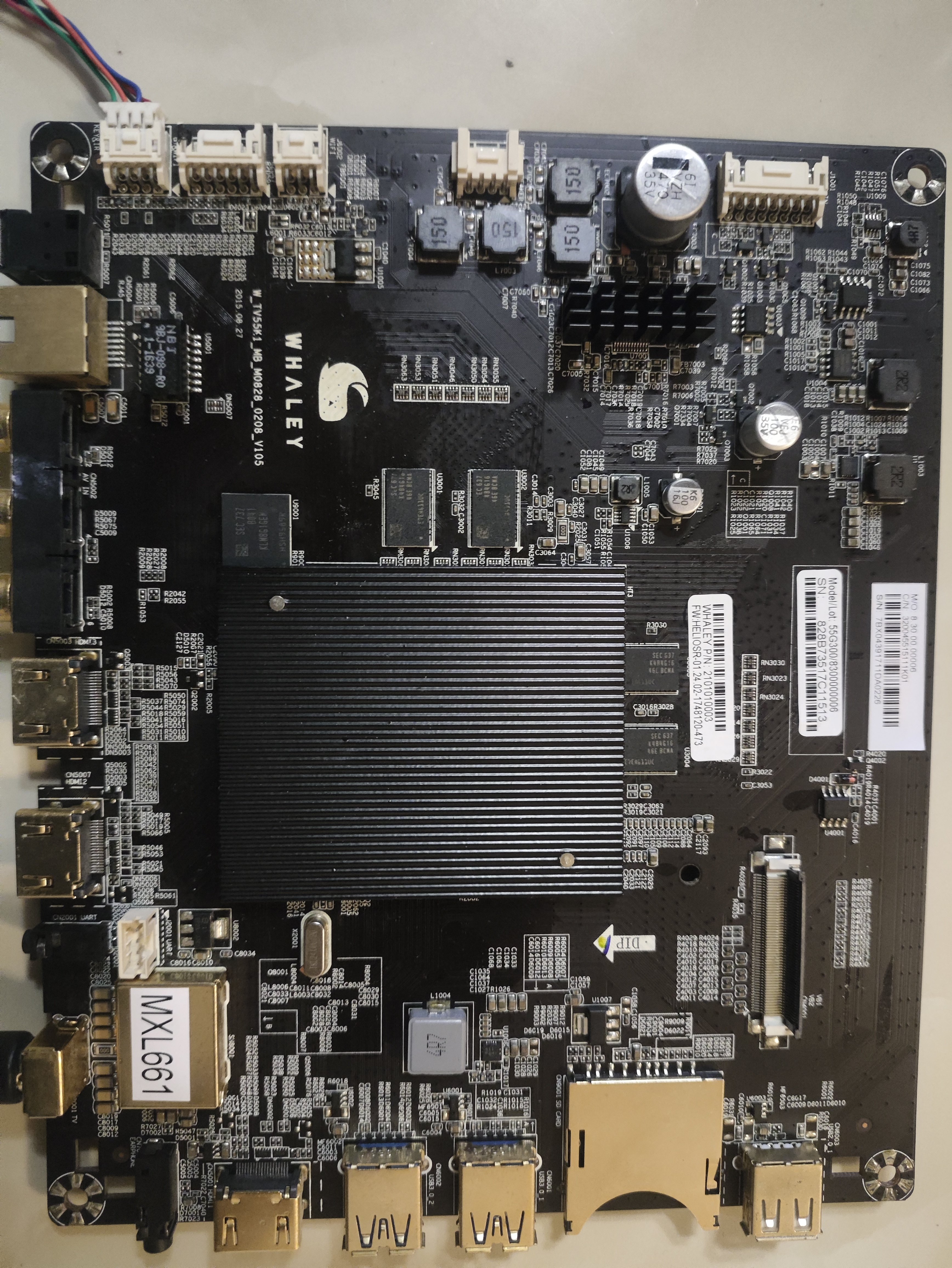 维修微鲸WTV55K1J W-PCB电路板/印刷线