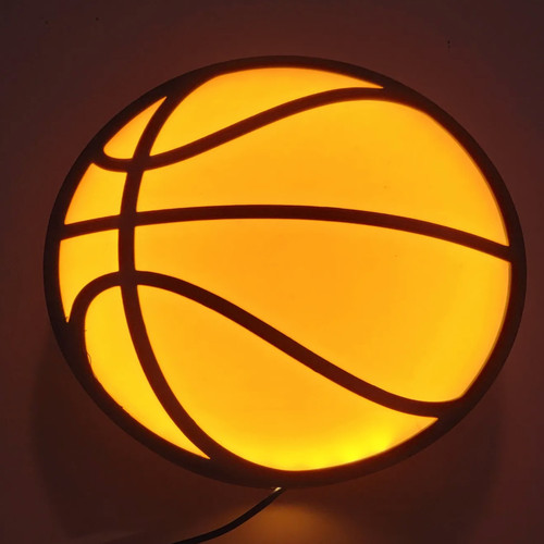 3D打印NBA复古经典篮球氛围灯箱
