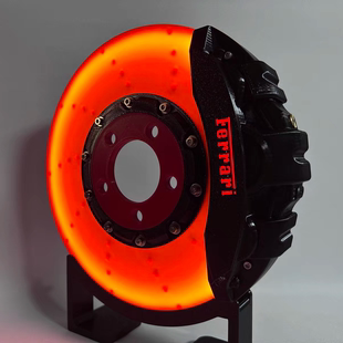 创意礼品灯箱个性logo发光卡钳刹车盘灯创意桌面摆件壁挂led灯