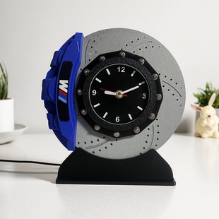 创意刹车盘卡钳模型DIY时钟夜灯磁吸