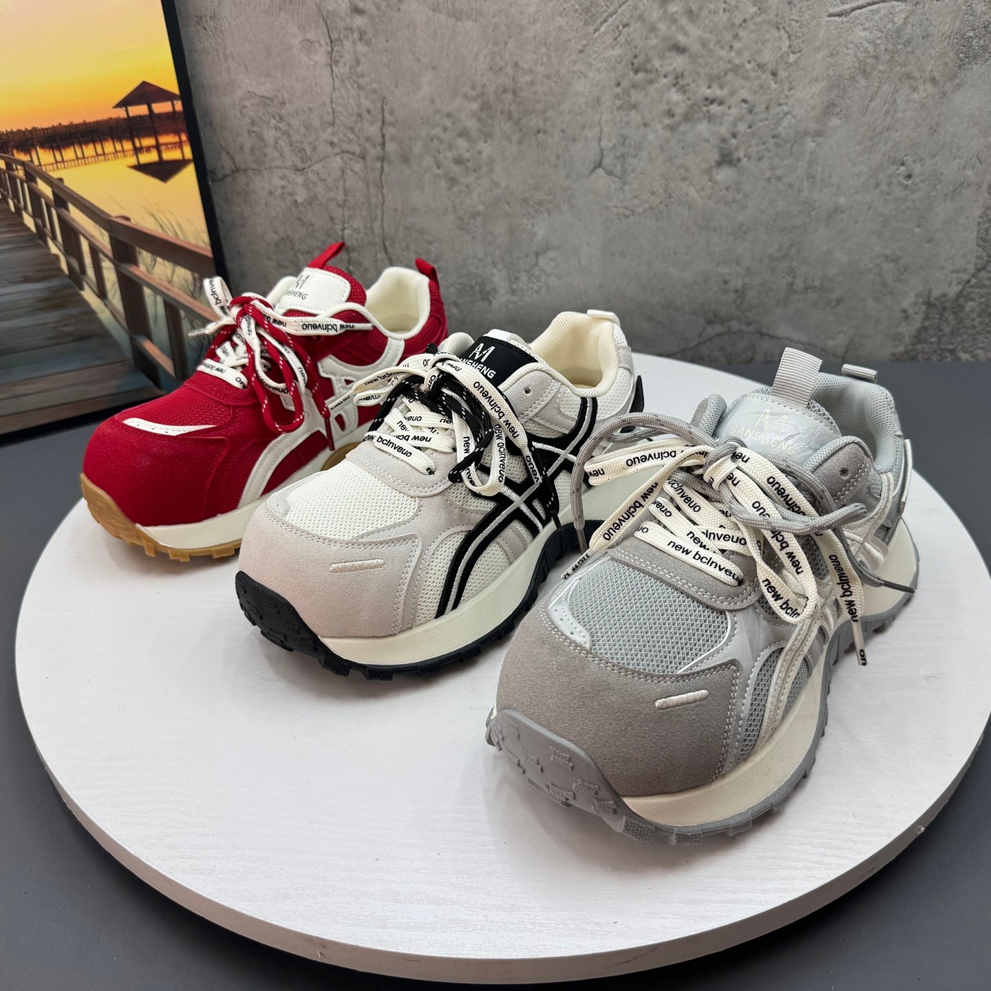 小蛮腰红色厚底老爹鞋女2026新款春季百搭网面透气增高休闲运动鞋,女鞋,老爹鞋,淘宝优惠券,粉丝福利购,淘宝优惠卷