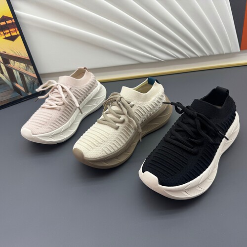 2026春季新款撤柜断码厚底增高飞织网面透气韩版学院风休闲女鞋