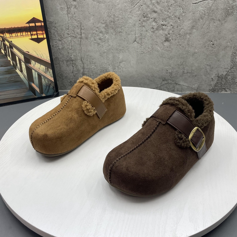 复古勃肯鞋2025撤柜断码秋冬季新款女鞋内增高加绒保暖时尚女棉鞋