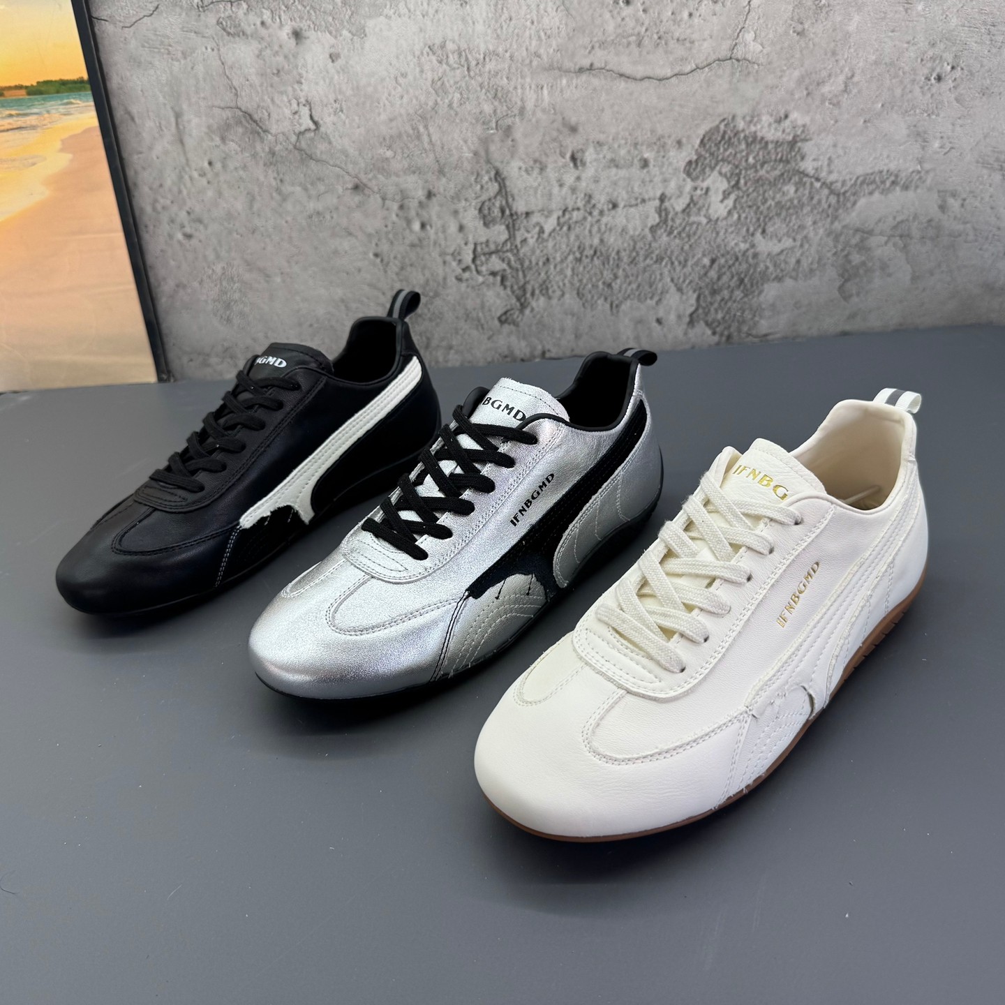 工厂撤柜处理2026春季新款真皮圆头系带时尚百搭德训鞋韩版女鞋,女鞋,德训鞋,淘宝优惠券,粉丝福利购,淘宝优惠卷