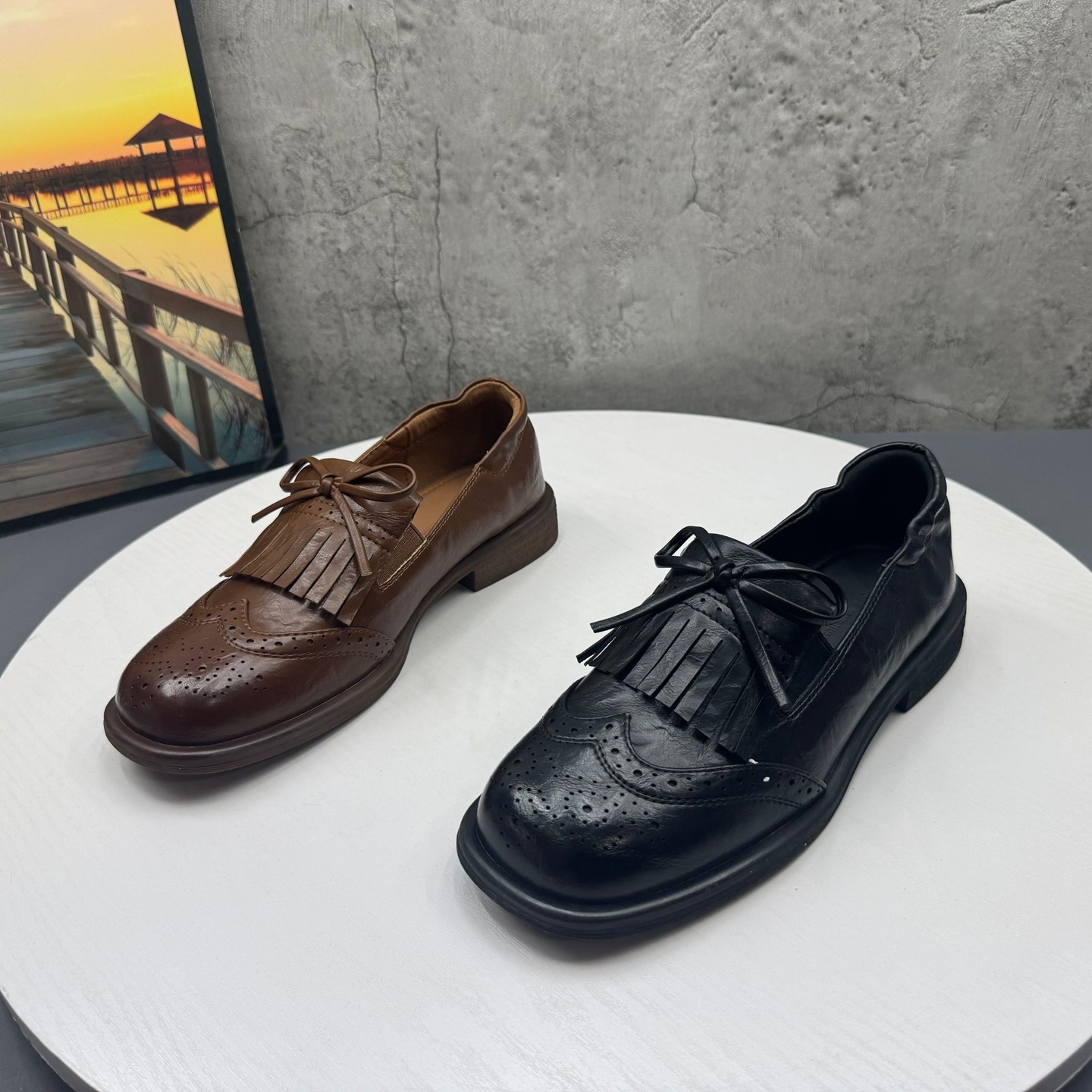 2026春季新款撤柜断码新款低跟流苏英伦风乐福时尚蝴蝶结女单鞋,女鞋,乐福鞋（豆豆鞋）,淘宝优惠券,粉丝福利购,淘宝优惠卷