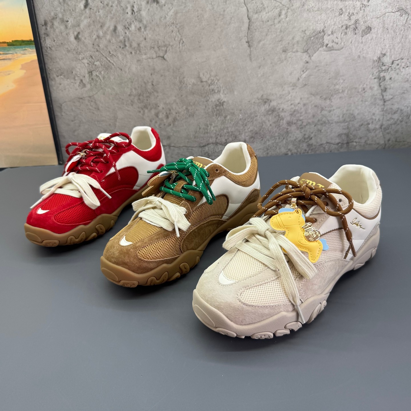 时尚学院拼色德训鞋工厂撤柜处理2026春季新款真皮圆头系带女鞋,女鞋,德训鞋,淘宝优惠券,粉丝福利购,淘宝优惠卷