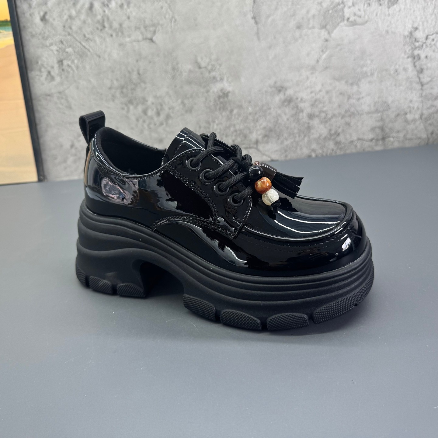 2026春季新款撤柜断码圆头系带厚底小个子增高英伦风深口单鞋女鞋,女鞋,深口单鞋,淘宝优惠券,粉丝福利购,淘宝优惠卷