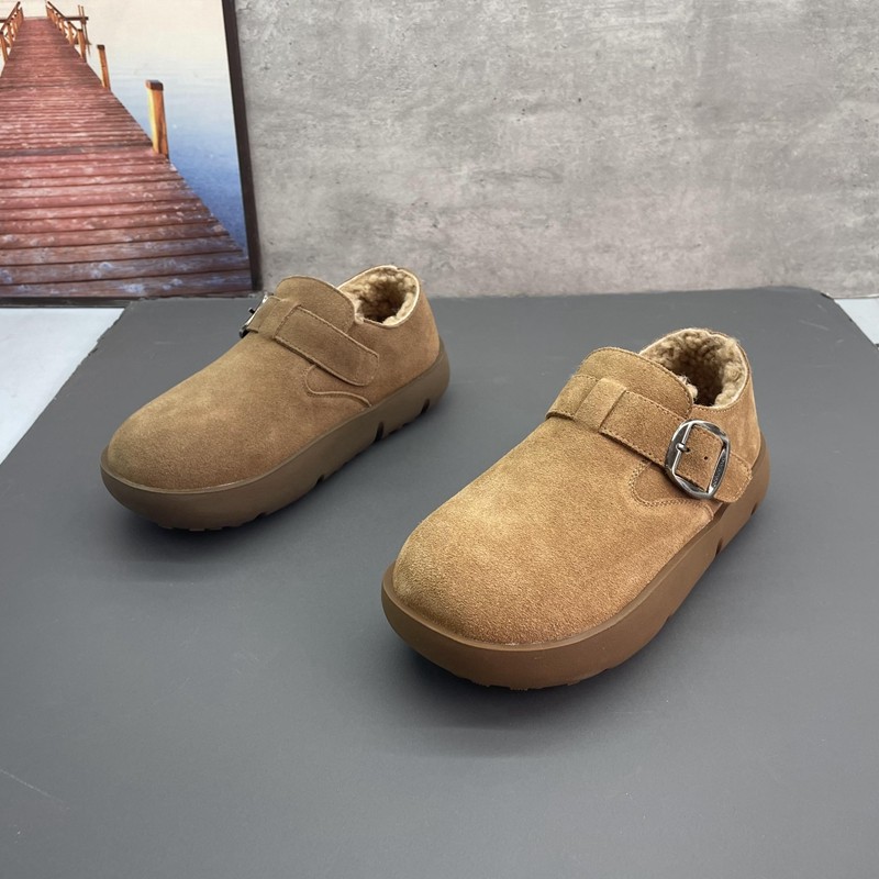 2024撤柜断码秋冬季新款真皮圆头套脚平底勃肯鞋加绒保暖女棉鞋,女鞋,勃肯鞋/软木鞋,淘宝优惠券,粉丝福利购,淘宝优惠卷