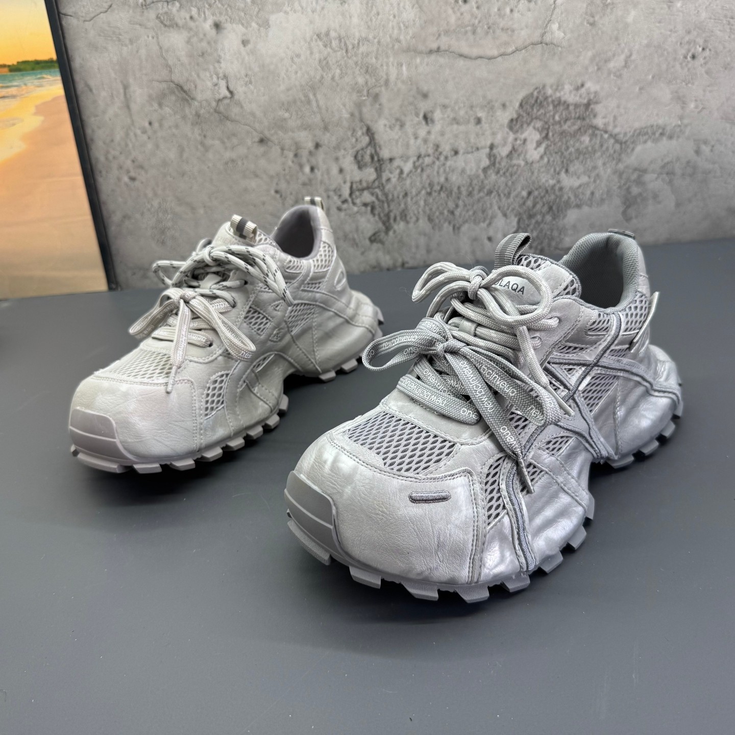 2026春季新款撤柜断码真皮内增高时尚百搭运动网面透气老爹鞋女鞋,女鞋,时尚休闲鞋,淘宝优惠券,粉丝福利购,淘宝优惠卷