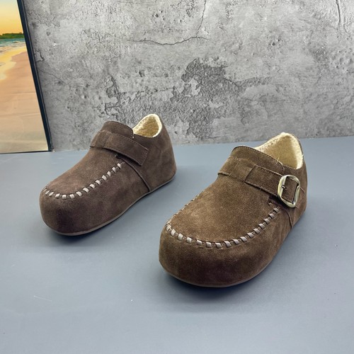 2025撤柜断码秋冬季新款真皮女鞋内增高复古勃肯鞋加绒保暖女棉鞋