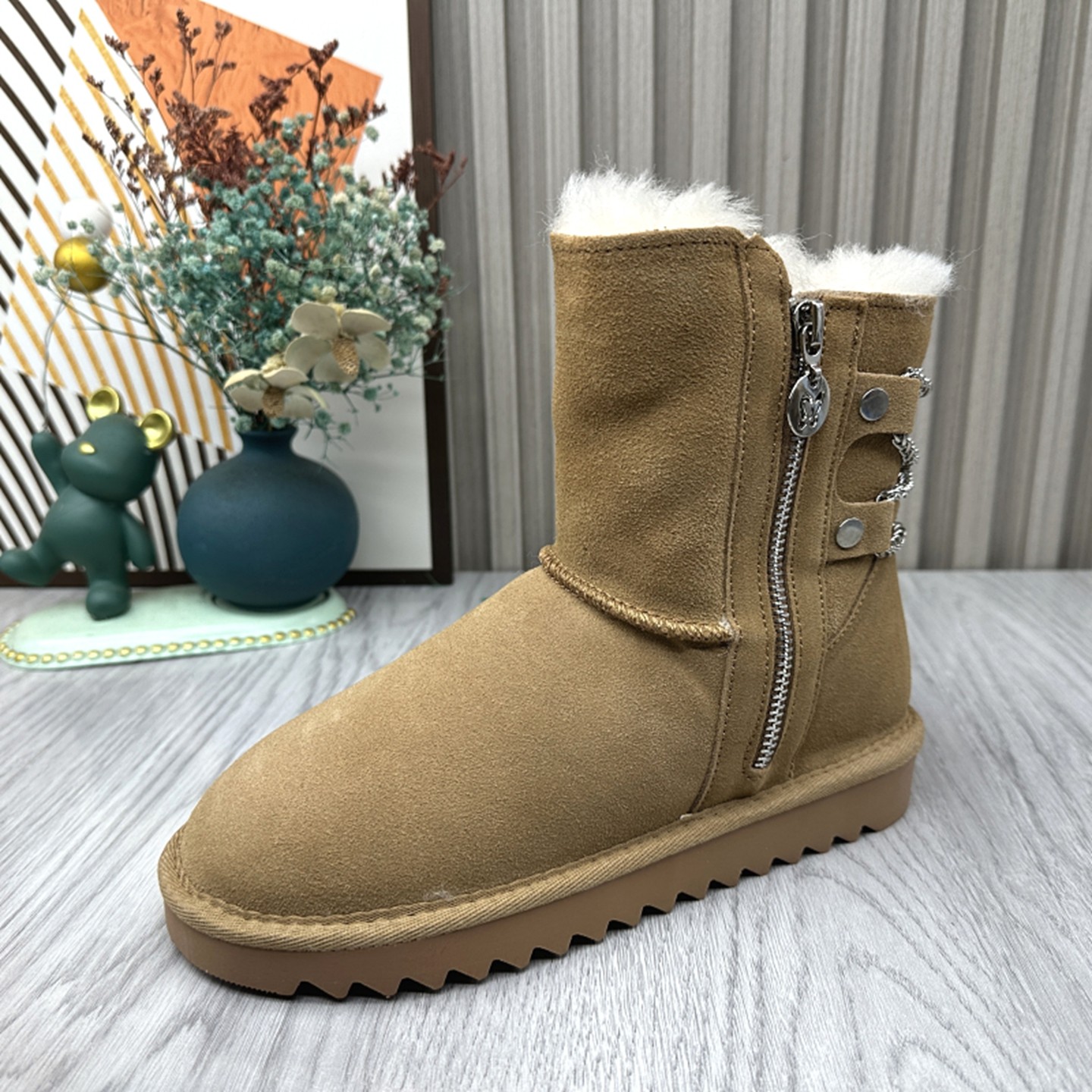 东北加绒加厚大棉短靴2025新款撤柜断码处理冬季真皮套筒雪地靴女,女鞋,时尚雪地靴,淘宝优惠券,粉丝福利购,淘宝优惠卷
