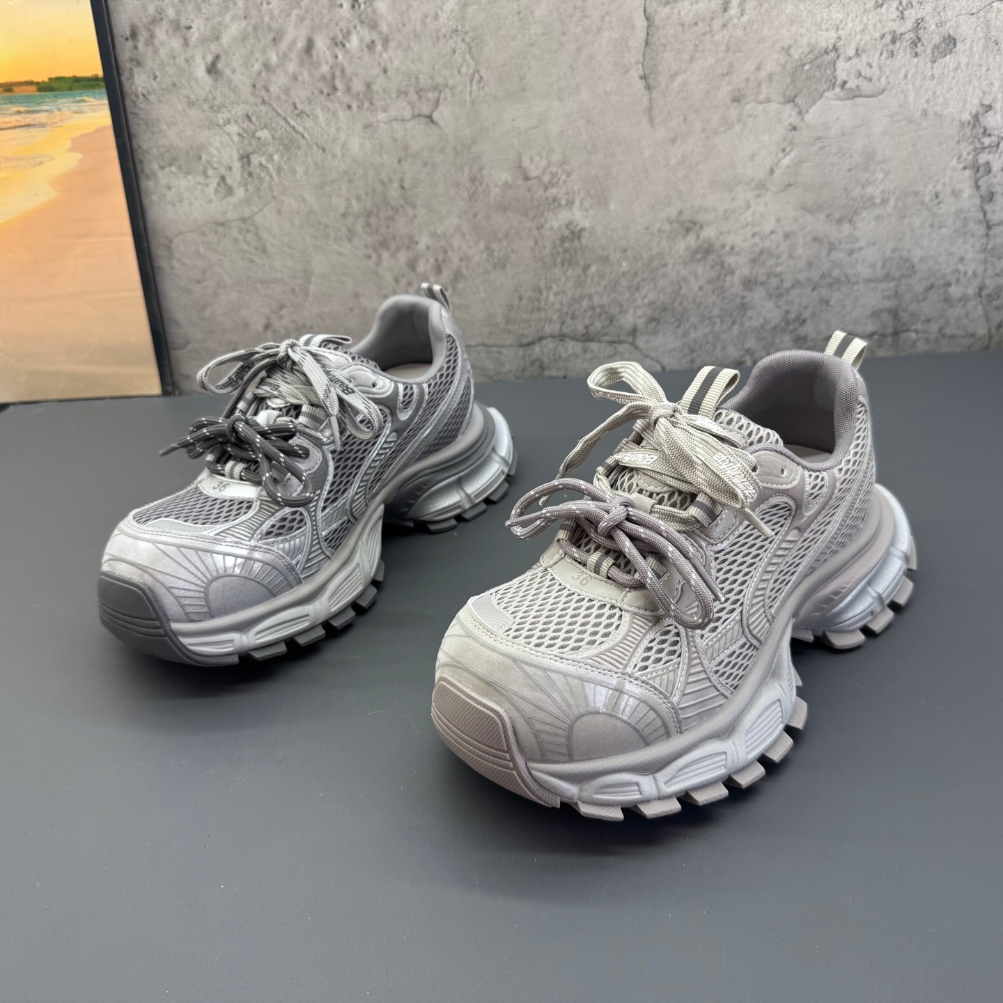 2026春季新款撤柜断码真皮青年超火松糕厚底小个子增高网面老爹鞋,女鞋,时尚休闲鞋,淘宝优惠券,粉丝福利购,淘宝优惠卷