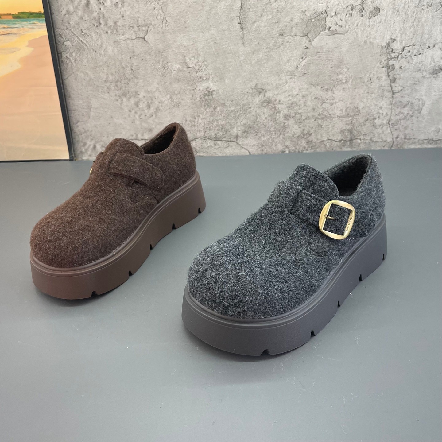 高品质好货2025撤柜断码秋冬季新款厚底加绒保暖呢子勃肯鞋女棉鞋,女鞋,勃肯鞋/软木鞋,淘宝优惠券,粉丝福利购,淘宝优惠卷