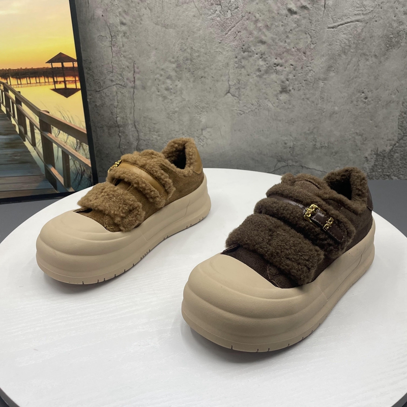 撤柜断码2025秋冬季新款厚底时尚百搭爆款魔术贴加绒保暖休闲女鞋