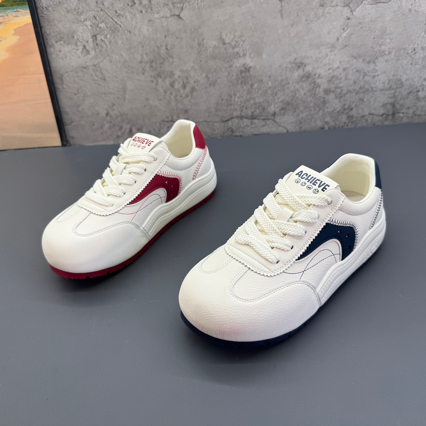 学院风德训鞋工厂撤柜处理2026春季新款真皮厚底圆头系带休闲女鞋,女鞋,德训鞋,淘宝优惠券,粉丝福利购,淘宝优惠卷