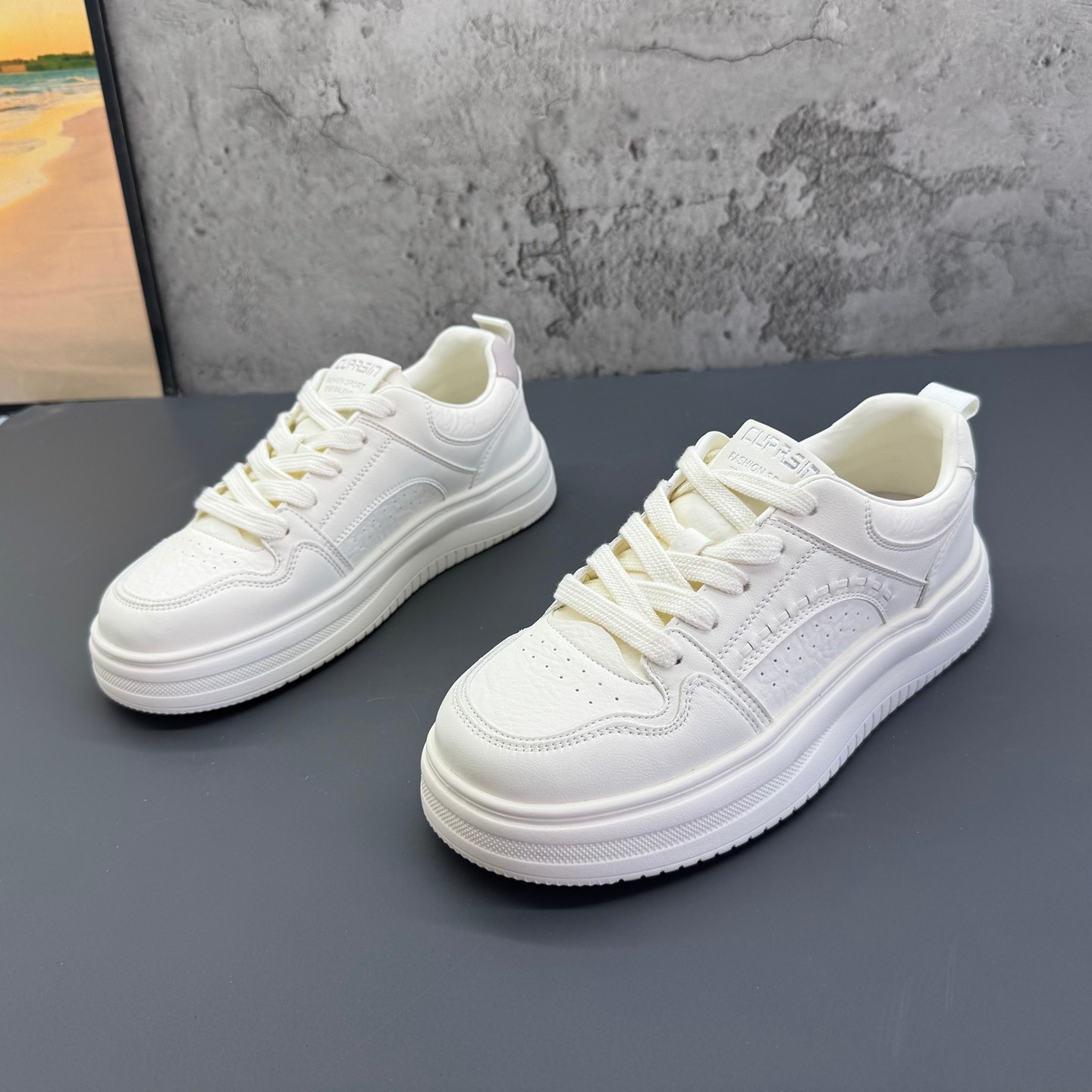 2026春季新款撤柜断码真皮时尚百搭韩版平底鞋小白鞋软皮板鞋女鞋,女鞋,休闲板鞋,淘宝优惠券,粉丝福利购,淘宝优惠卷