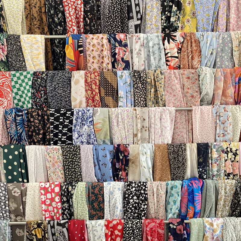 一件=半米 布头布料清仓处理印花色做服装衣服装饰化纤面料不褪色