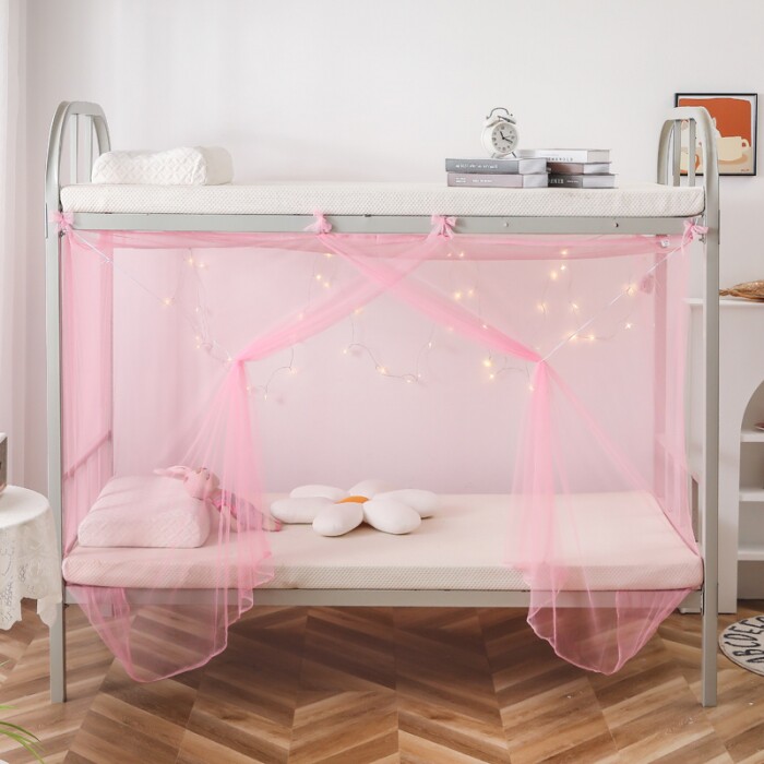 传统老式家用蚊帐学生宿舍上下铺架子床账子寝室高低床加密蚊帐