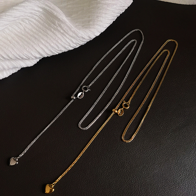 RUKL真金电镀情侣巨闪裸链不掉色