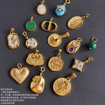 钛钢不掉色多款吊坠合集单坠小众