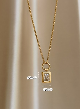 甜甜圈扣精抛多功能可拆卸18K金色珍珠链项链颈链