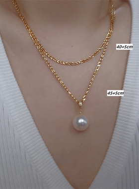 潮品镀金侧身女个性项链