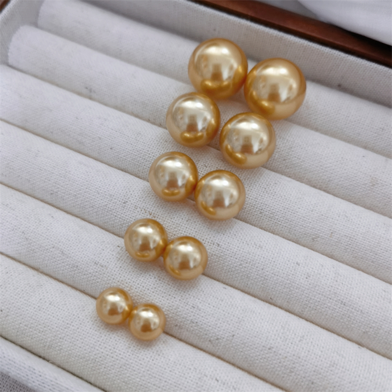 RUKL珍珠耳钉法式925纯银