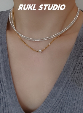 RUKL施家珍珠女巨闪项链