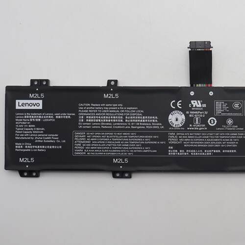 适用于ThinkBook16p Y/R9000P L22D4PC0笔记本电池80Wh 15.44V