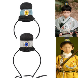 新品COS古装王爷 公子假发头饰 汉服百搭发髻 复古银色发冠套装