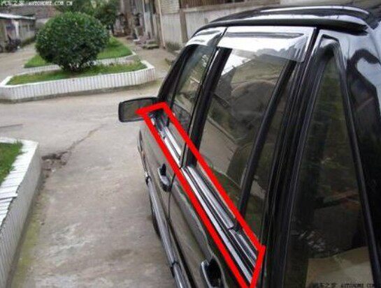 桑塔纳2000/3000志俊普桑车门玻璃外压条挡水条密封条外挡水 配件