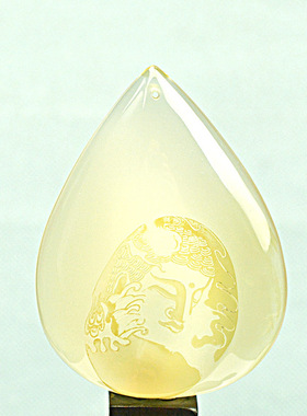 天然玛瑙浮雕阿弥陀佛毛衣链单坠