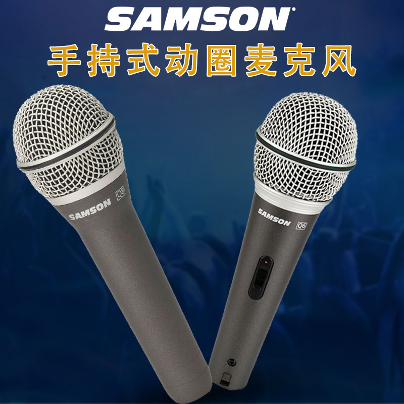 SAMSON山逊Q6/R10S手持式R21S动圈麦克风Q8X人声乐器R31S拾音话筒-封面