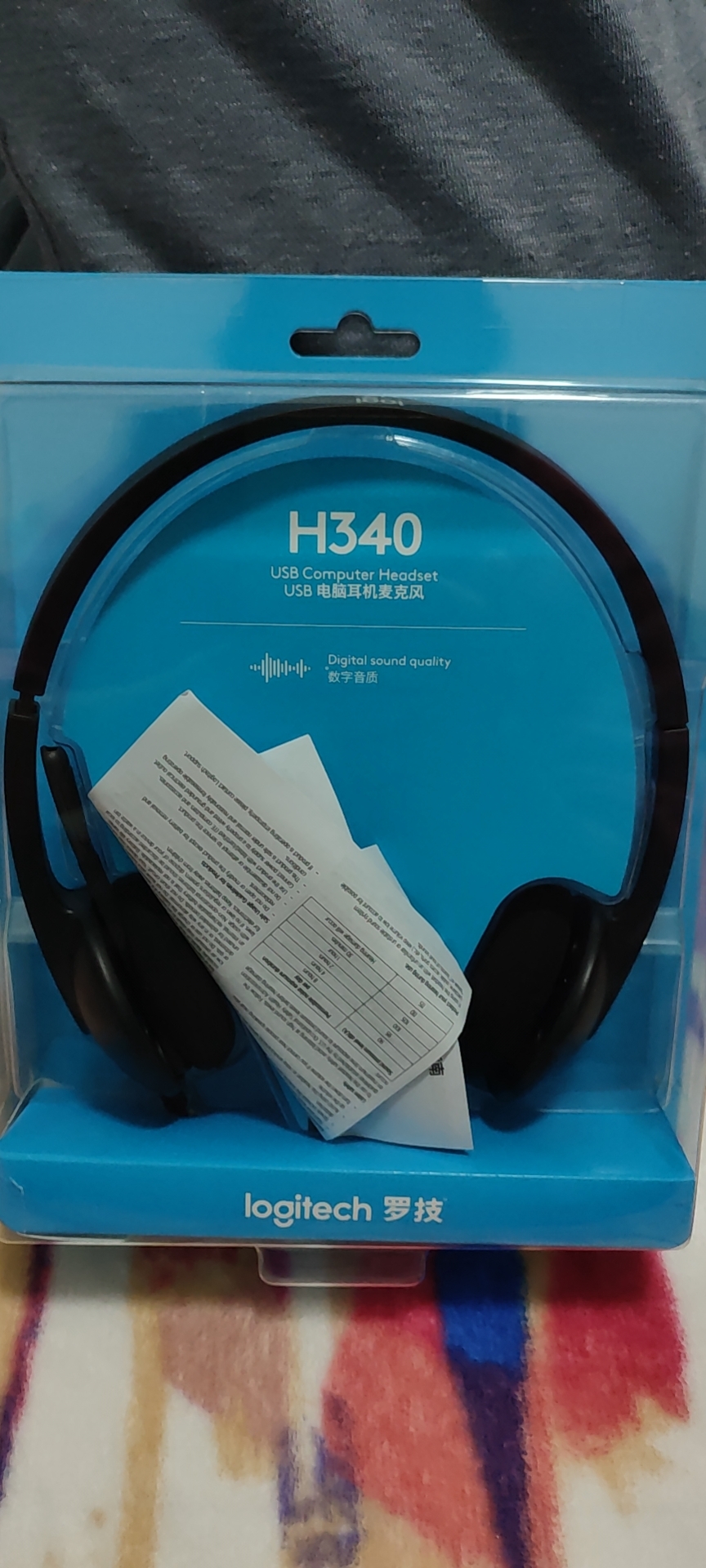 罗技h340听力耳机usb耳机英语听说考试耳机