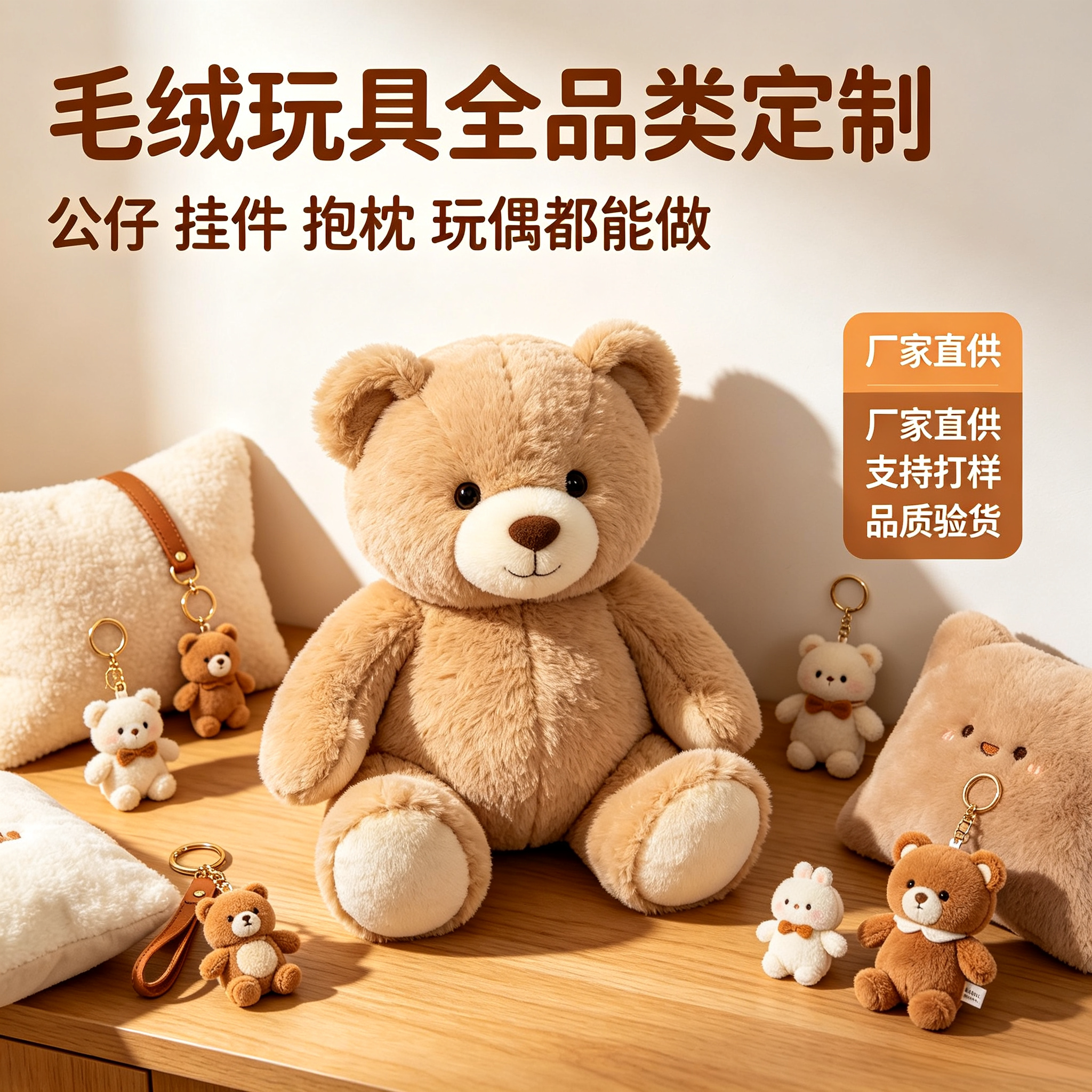 定制毛绒玩具定做公仔定做玩偶企业吉祥物布偶公仔高端来图订制