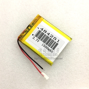 聚合物锂电池 3.7V 1500mAh MP3 C430 GPS 导航仪 记录仪 484251