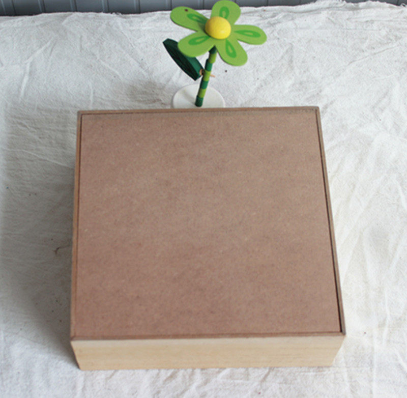 로그 컬러 4칸 목재 보관함 가정용 보관 용품 데스크탑 보석함