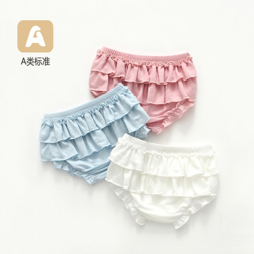 洋气女童花苞裤夏薄款宝宝面包裤