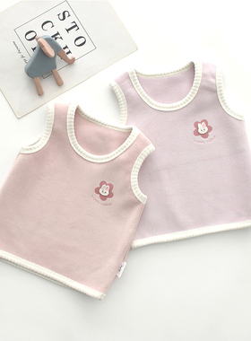 宝宝马甲秋冬外穿女童无袖打底婴幼儿保暖上衣儿童坎肩双面绒背心