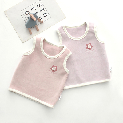 双面绒女童马甲秋冬宝宝保暖背心