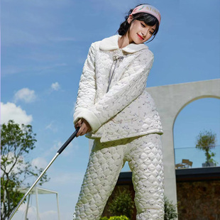 清仓特价韩蜜蜜冬女士羽绒棉加厚加绒外穿修身柔软夹棉睡衣家居服
